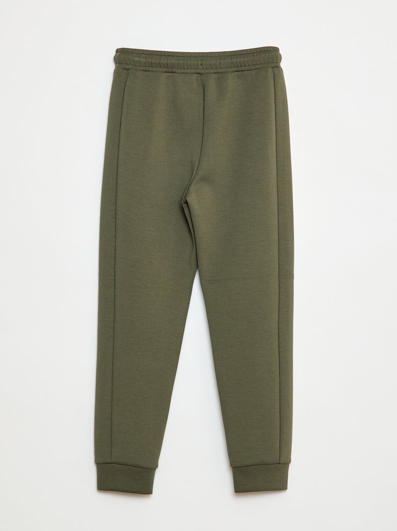 Pantalón de chándal tipo neopreno Verde - Kiabi