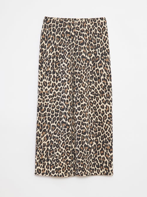 Pantalón de chándal wide leg con cintura elástica - Kiabi