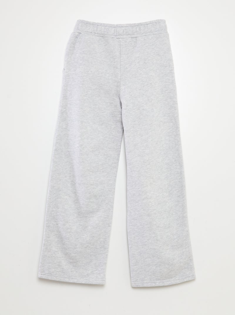 Pantalón de chándal wide leg GRIS - Kiabi