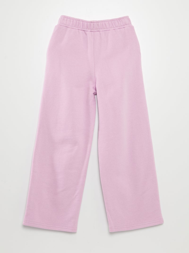 Pantalón de chándal wide leg PURPURA - Kiabi