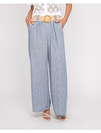 Pantalón de ciudad con cinturón ELOUVE