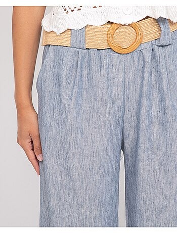 Pantalón de ciudad con cinturón ELOUVE