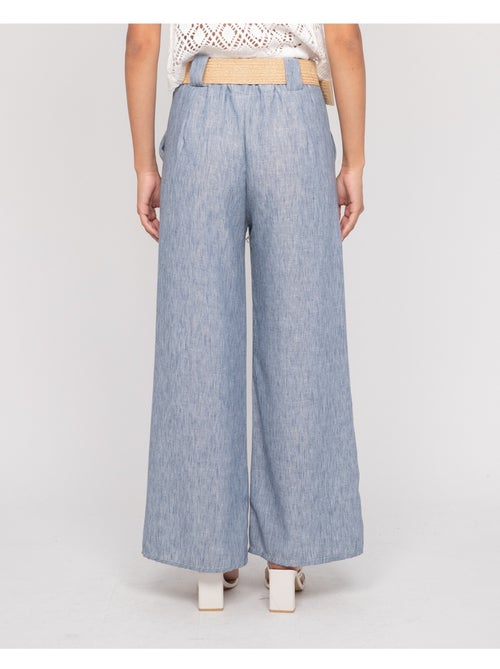 Pantalón de ciudad con cinturón ELOUVE - Kiabi Pantalón de ciudad con cinturón ELOUVE - Kiabi