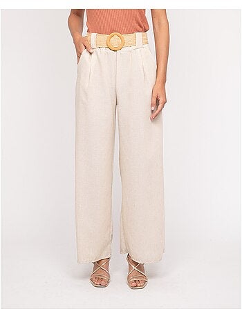 Pantalón de ciudad con cinturón ELOUVE