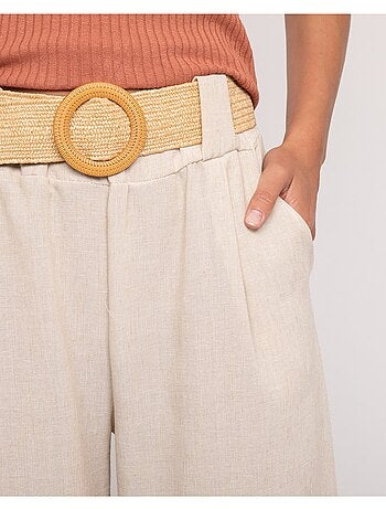 Pantalón de ciudad con cinturón ELOUVE