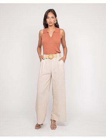 Pantalón de ciudad con cinturón ELOUVE