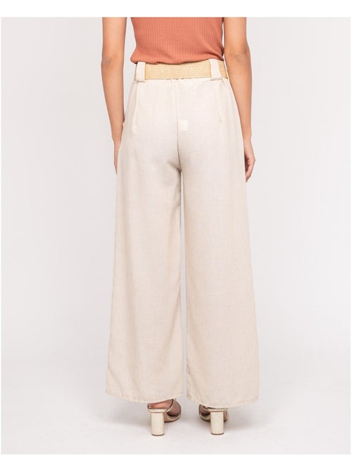 Pantalón de ciudad con cinturón ELOUVE - Kiabi Pantalón de ciudad con cinturón ELOUVE - Kiabi