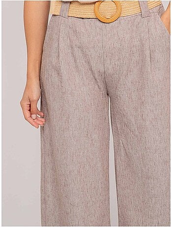 Pantalón de ciudad con cinturón ELOUVE