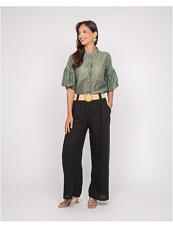 Pantalón de ciudad con cinturón ELOUVE