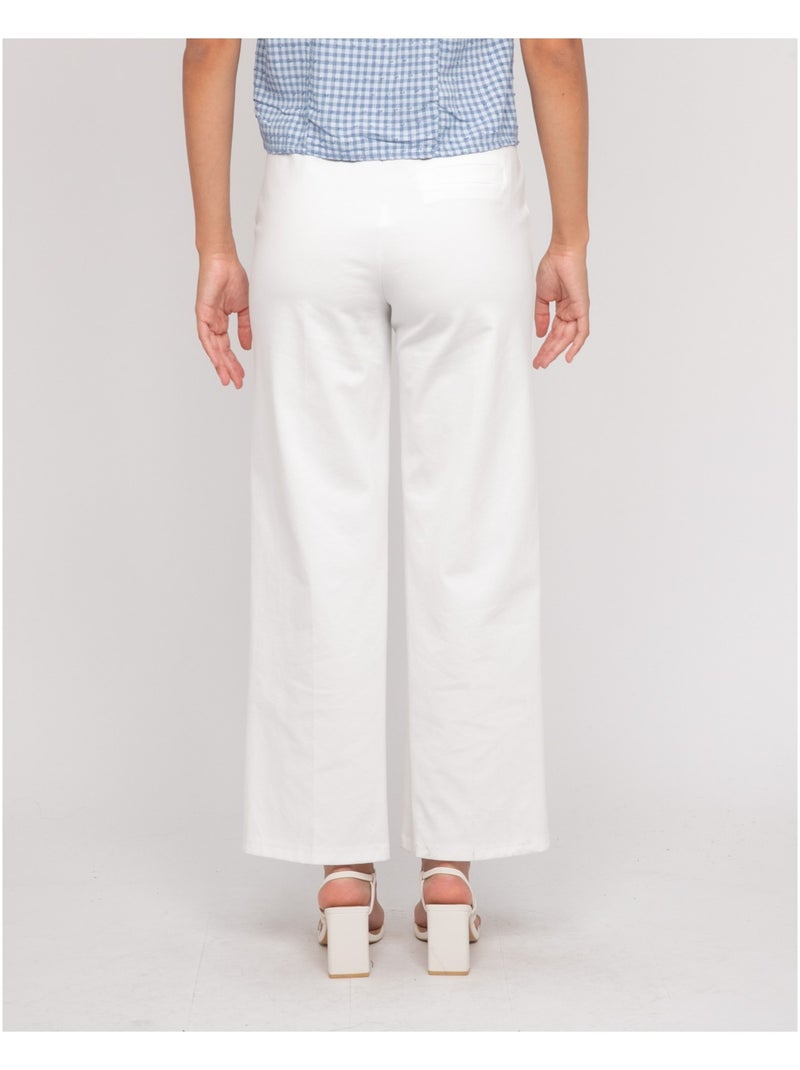 Pantalón de ciudad EKOLIA Blanco - Kiabi
