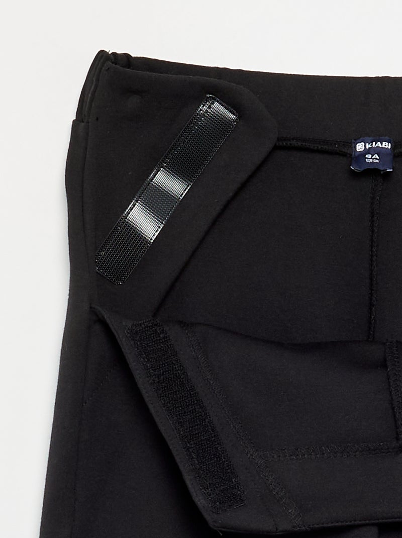 Pantalón de corte ancho - colección fácil de poner Negro - Kiabi