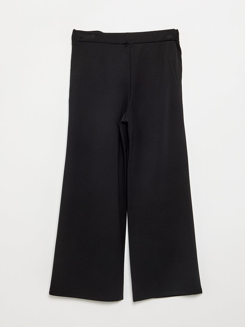 Pantalón de corte ancho - colección fácil de poner Negro - Kiabi