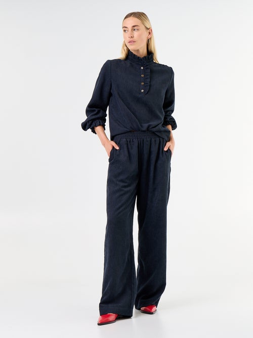 Pantalón de corte ancho de pana - Kiabi