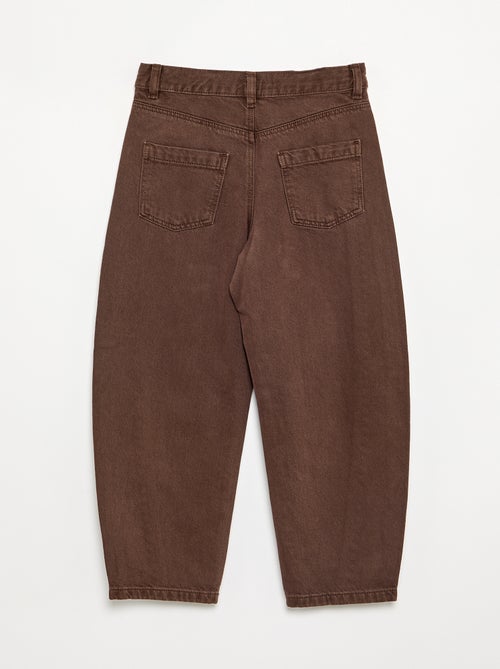 Pantalón de corte barrel con tachuelas - Kiabi