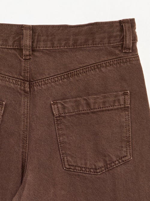 Pantalón de corte barrel con tachuelas - Kiabi
