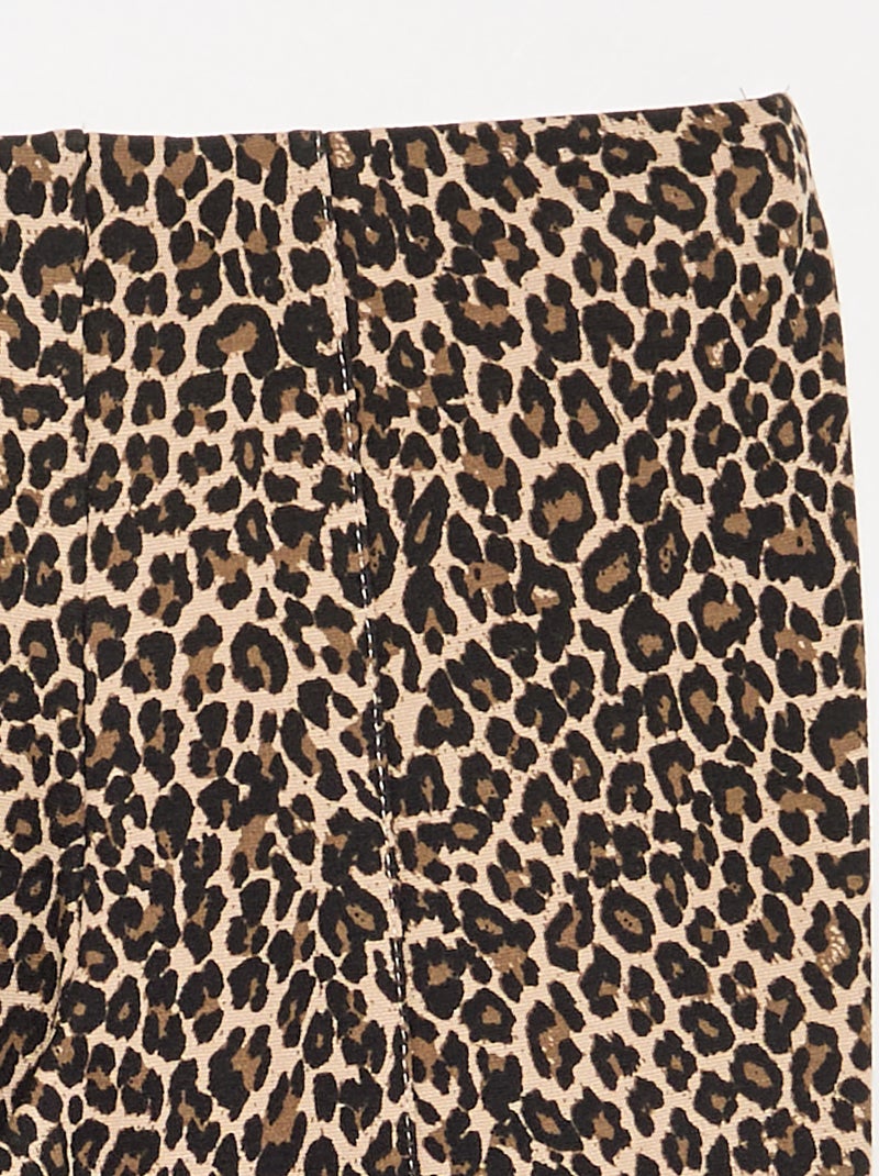 Pantalón de corte flare Beige - Kiabi