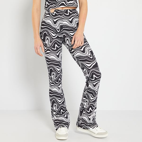 JEANS FLARE FULL LENGTH - Blanco | ZARA España