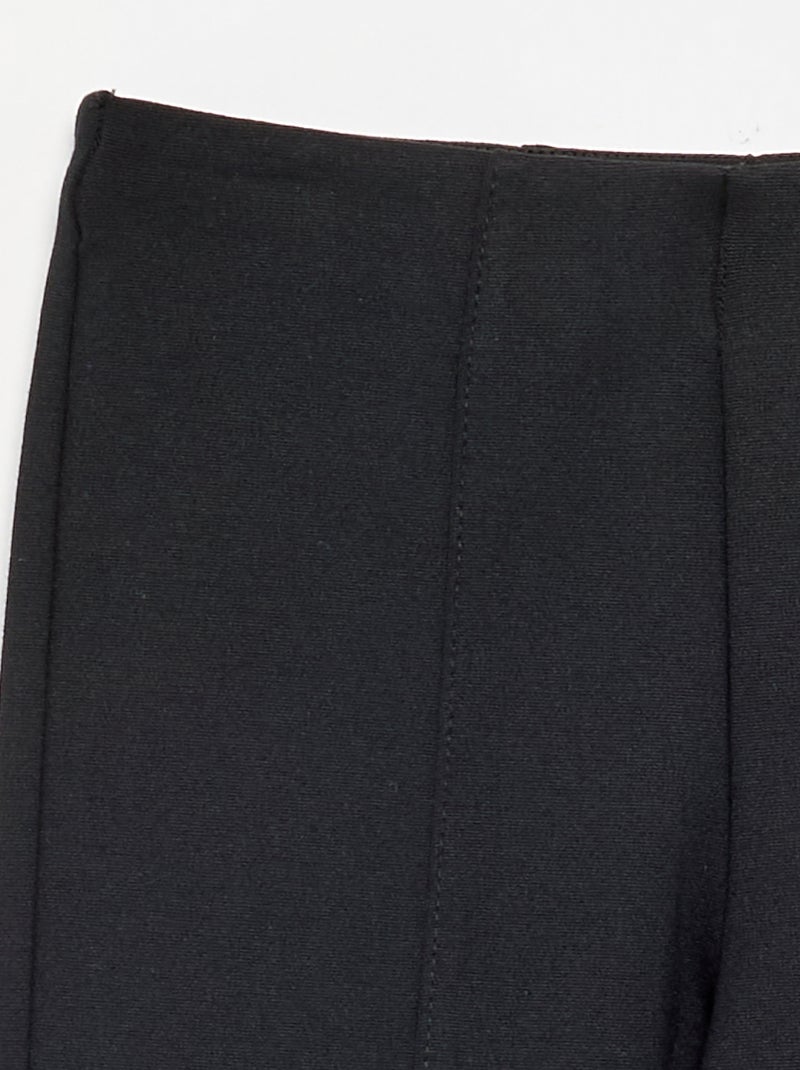 Pantalón de corte flare Negro - Kiabi