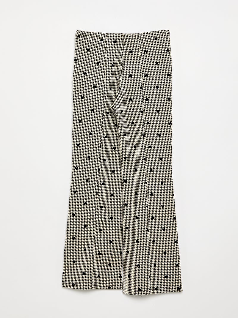 Pantalón de corte flare Negro - Kiabi