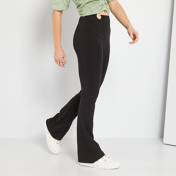 Pantalón de corte flare Niña 10-18 años - negro - Kiabi - 15,00€