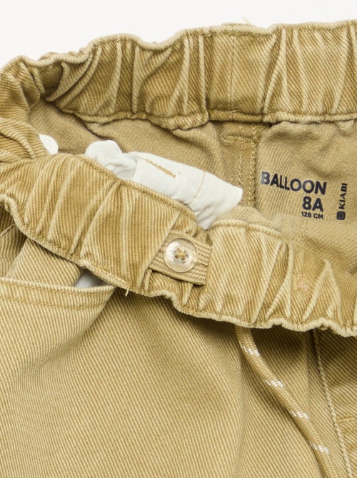 Pantalón de corte globo con bolsillos cargo - Kiabi