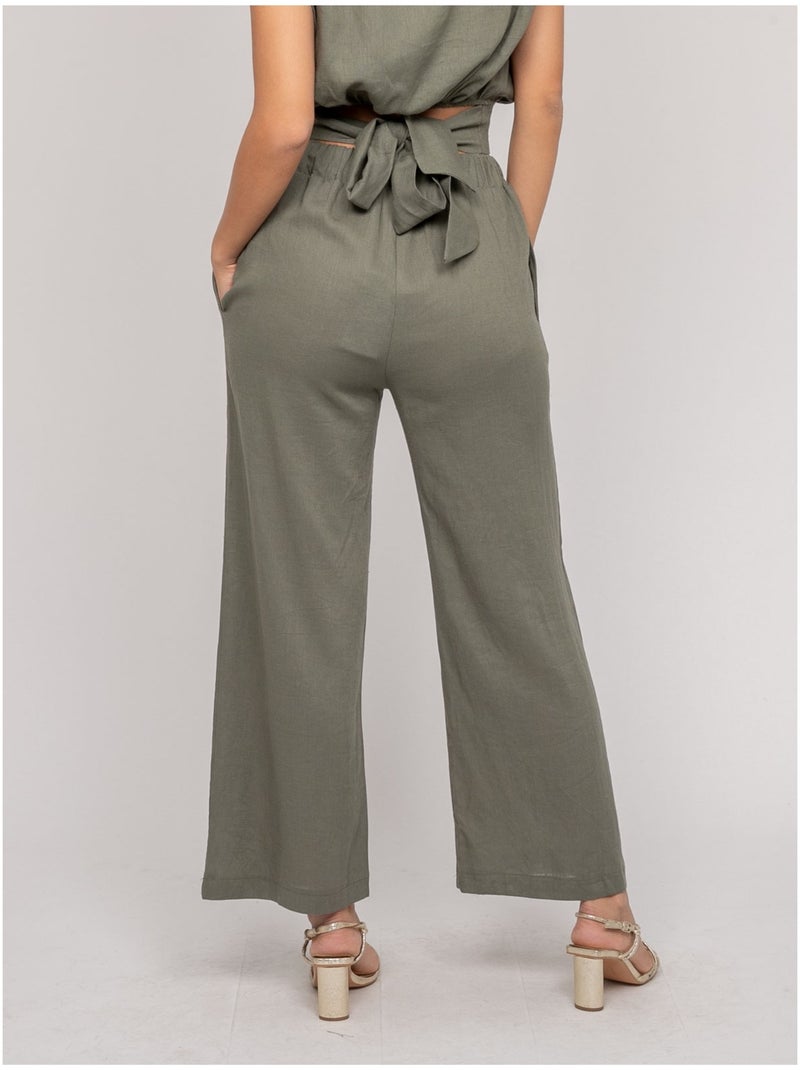 Pantalón de corte recto ECASA Caqui - Kiabi