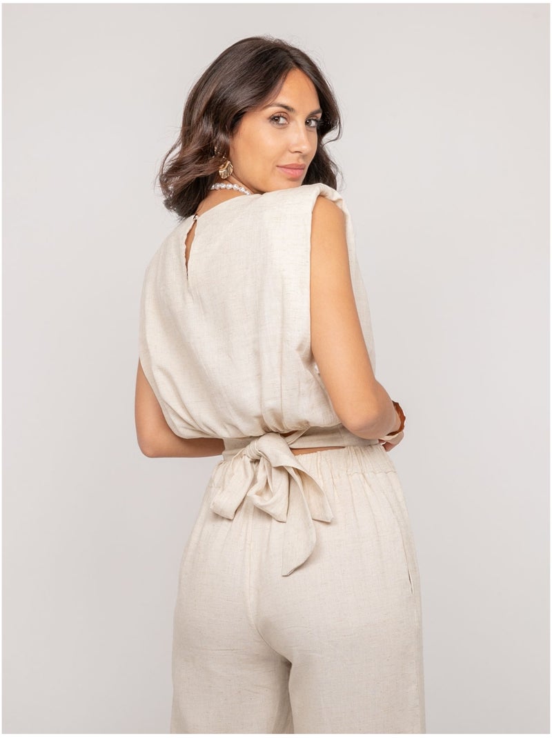 Pantalón de corte recto ECASA Crudo - Kiabi