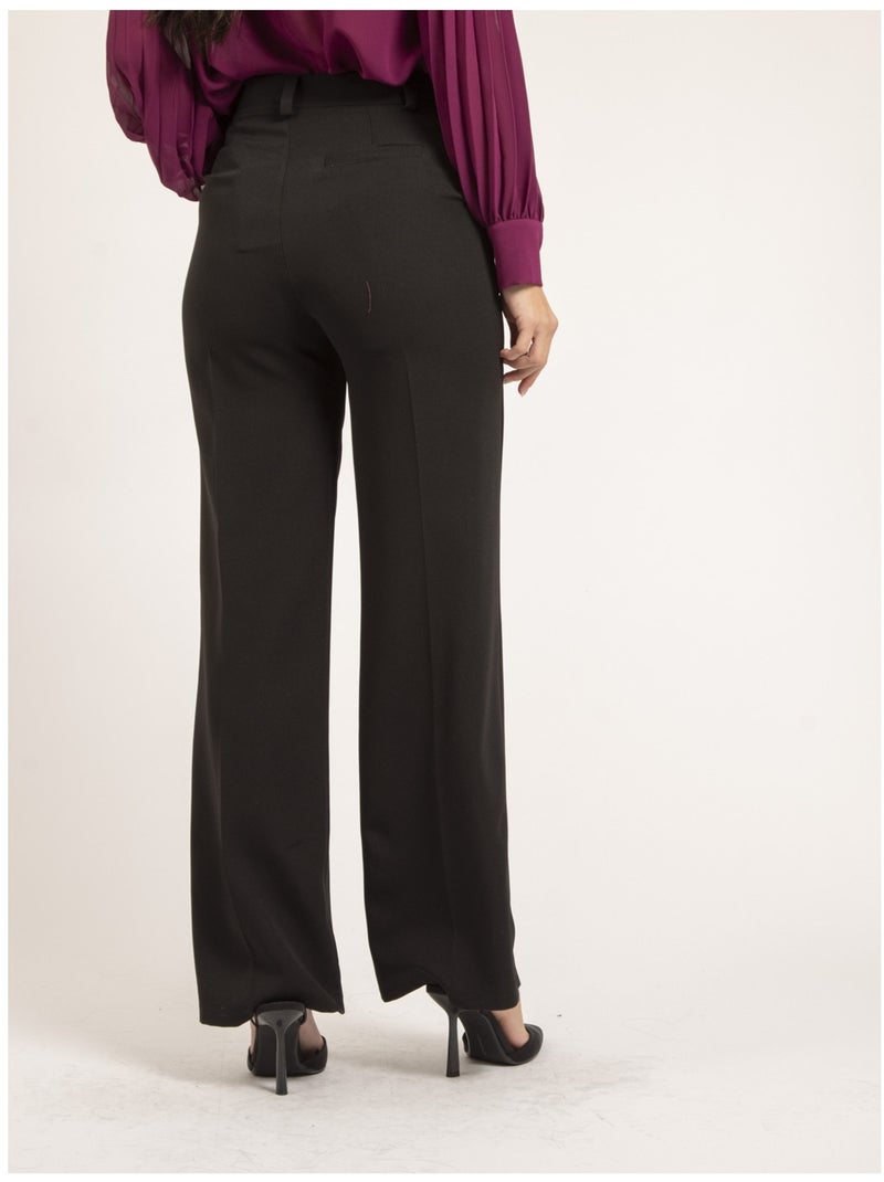 Pantalón de corte recto EMELINE Negro - Kiabi