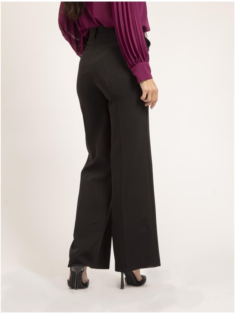 Pantalón de corte recto EMELINE Negro - Kiabi