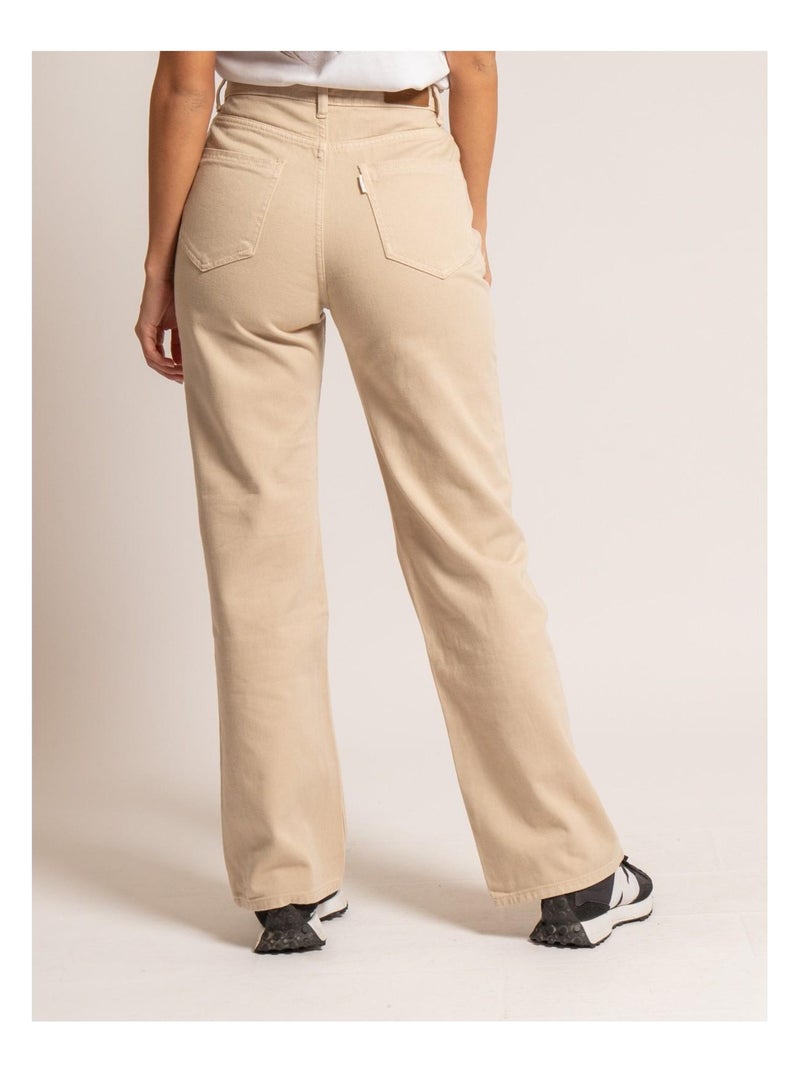 Pantalón de corte recto ERAM Beige - Kiabi