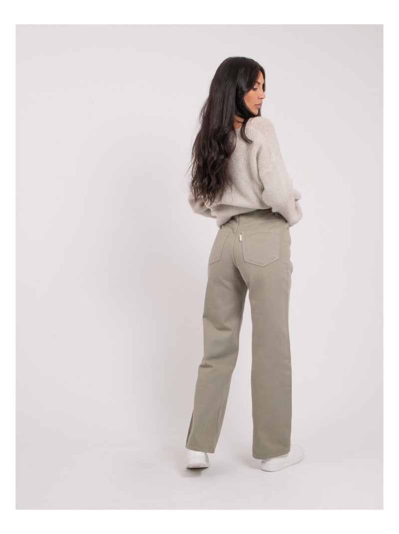 Pantalón de corte recto ERAM Caqui - Kiabi
