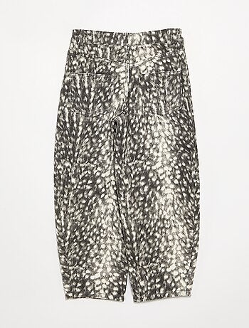 Pantalón de corte recto estampado