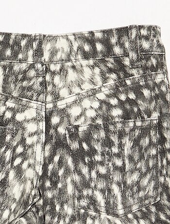 Pantalón de corte recto estampado