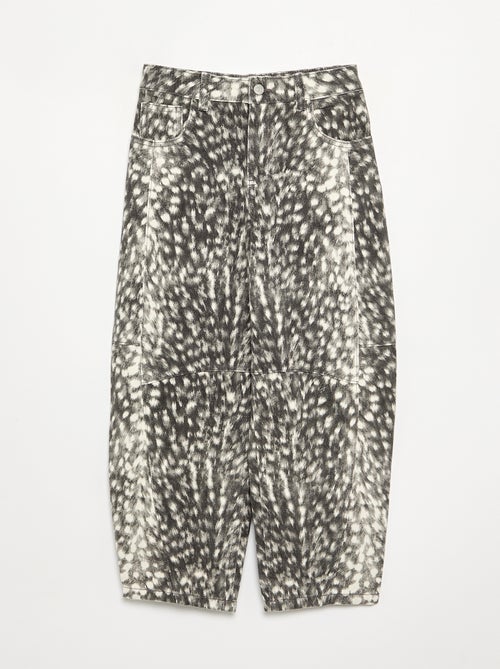 Pantalón de corte recto estampado - Kiabi