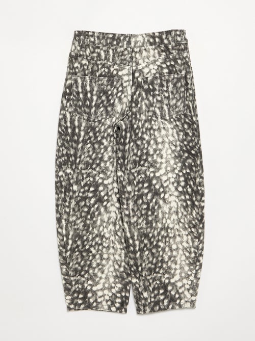 Pantalón de corte recto estampado - Kiabi