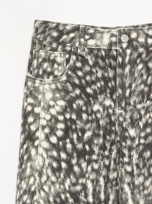 Pantalón de corte recto estampado - Kiabi