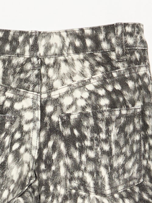 Pantalón de corte recto estampado - Kiabi