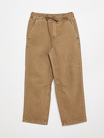 Pantalón de corte relajado con cintura elástica