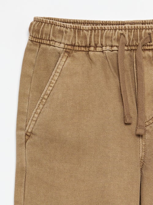 Pantalón de corte relajado con cintura elástica - Kiabi