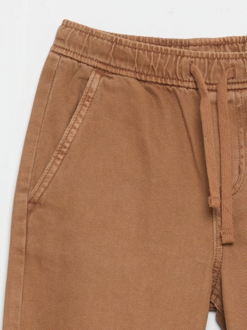 Pantalón de corte relajado con cintura elástica - Kiabi
