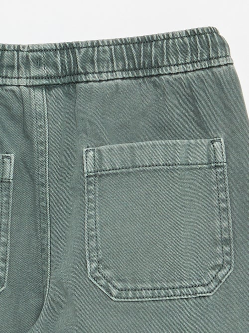 Pantalón de corte relajado con cintura elástica - Kiabi Pantalón de corte relajado con cintura elástica - Kiabi