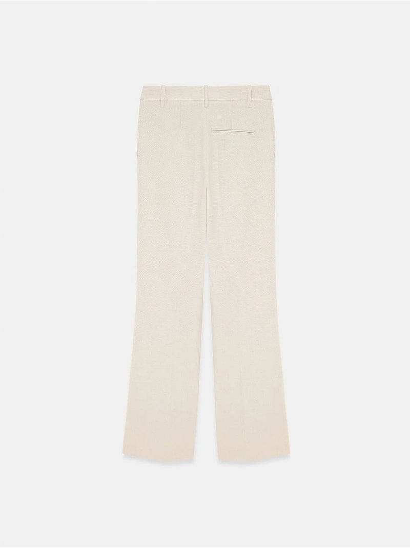 Pantalón de crepé de mujer de tiro medio y pernera ancha dilvin Arena - Kiabi