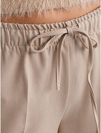 Pantalón de crepé de pernera ancha dilvin
