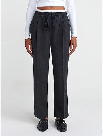 Pantalón de crepé de pernera ancha dilvin