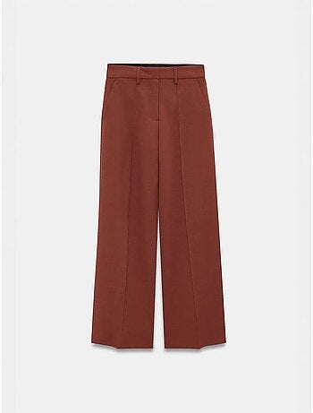 Pantalón de crepé de pernera ancha dilvin