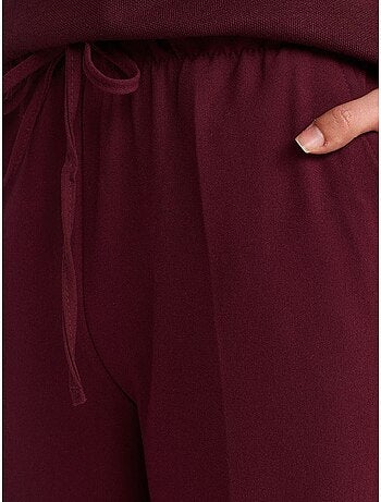 Pantalón de crepé de pernera ancha dilvin