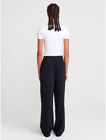 Pantalón de crepé de pernera ancha