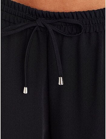 Pantalón de crepé de pernera ancha