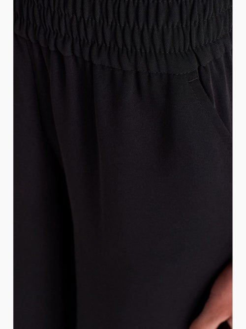 Pantalón de crepé de pernera ancha para mujer dilvin - Kiabi