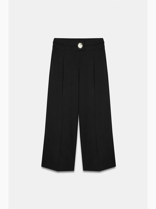 Pantalón de crepé de pernera ancha y tiro alto dilvin - Kiabi Pantalón de crepé de pernera ancha y tiro alto dilvin - Kiabi